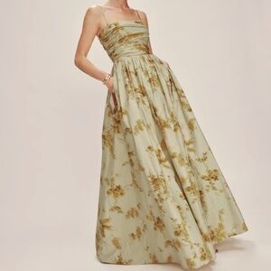 Reformation Kastoria Dress NWT Gold - Size 4